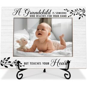 Grandchildren Picture Frame, Grandparents Picture Frames, Grandparents Day Gifts for Grandparent Gifts New Grandparents Gifts Mother's Day Gifts Wall Desk Decor Photo Frame 4x6 Horizontal -small10