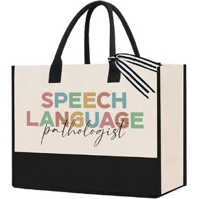 Speech Therapy Gifts Speech Language Pathologist Speech Therapist Gifts Speech Pathology Gifts for Women Tote Bag Appreciation Gifts for SLP Therapist Mentor