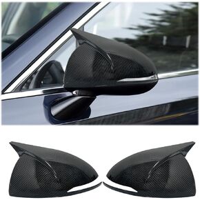 Side Mirror Cover, for Hyundai Sonata 2011 2012 2013 2014, 2PCS Turn Signal housing Cover Accessories - Bright Black(with Turn Signal housing Slot)