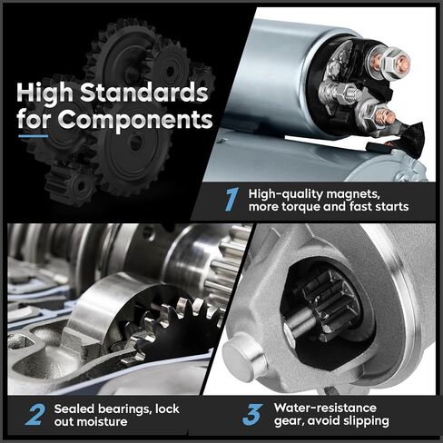 3239 New Starter Fit for 4L Ford Aerostar Explorer 1991-1996, Ranger 1990-1996, 1994-1997 Mazda B4000 Replaces # 410-14027, SFD0002, 336-1116, 111844, 10465343 in Saudi Arabia