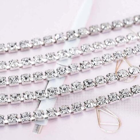 Relbcy Boho Layered Crystal Thigh Chain Leg Chain Summer Beach Body Chain Nightclub Body Jewelry for Women and Girls (Silver) in Saudi Arabia
