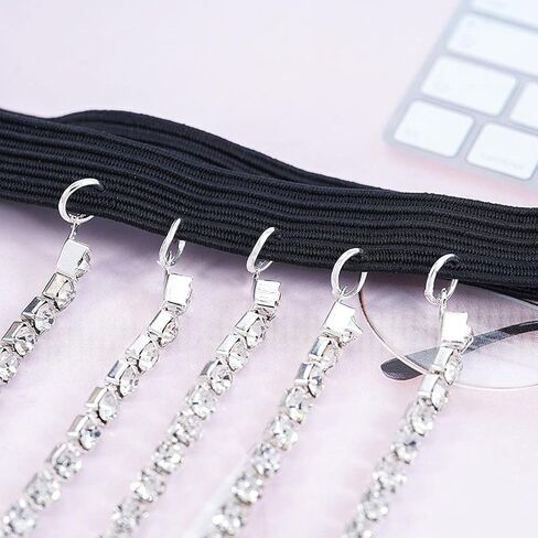 Relbcy Boho Layered Crystal Thigh Chain Leg Chain Summer Beach Body Chain Nightclub Body Jewelry for Women and Girls (Silver) in Saudi Arabia