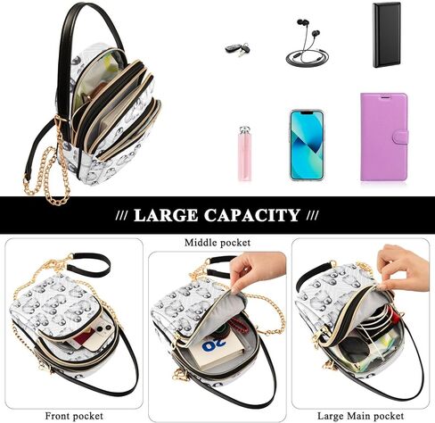 Cell Phone Purse Crossbody Handbag Durable Shoulder Bag Sturdy Travel Pouch in Kuwait