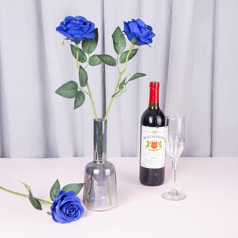 10pcs Silk Rose Flower Artificial Roses with Long Stems for DIY Wedding Bouquets Centerpieces Bridal Shower Party Home Decor (Light Pink) in Kuwait