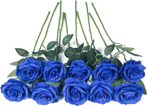 10pcs Silk Rose Flower Artificial Roses with Long Stems for DIY Wedding Bouquets Centerpieces Bridal Shower Party Home Decor (Light Pink) in Kuwait