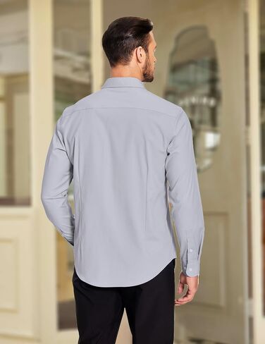 COOFANDY Men's Dress Shirt Wrinkle Free Long Sleeve Button Down Formal Shirts in Saudi Arabia