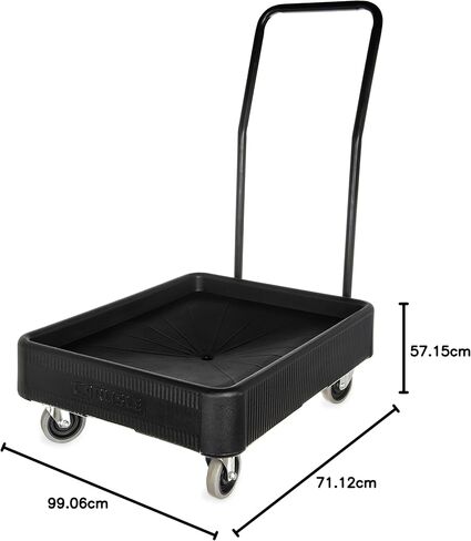 منتجات Carlisle FoodService Products Cateraide Metal Dolly لحاملات TC1826N ذات زوايا معززة لتقديم الطعام والمناسبات، ألومنيوم، 28.63 × 22 بوصة، فضي in Kuwait