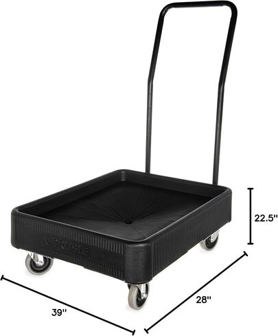 منتجات Carlisle FoodService Products Cateraide Metal Dolly لحاملات TC1826N ذات زوايا معززة لتقديم الطعام والمناسبات، ألومنيوم، 28.63 × 22 بوصة، فضي in Kuwait