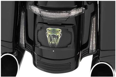 CIRO Filler Panel Lights for '14-UP Street Glide/Road Glide/Road King Special with ALL RED LEDs in BLACK in Saudi Arabia