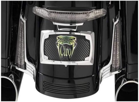 CIRO Filler Panel Lights for '14-UP Street Glide/Road Glide/Road King Special with ALL RED LEDs in BLACK in Saudi Arabia