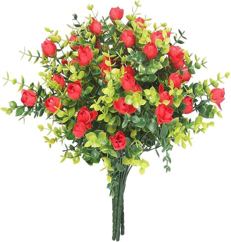 6 مجموعات من الأوكالبتوس الاصطناعي، سيقان خشب البقس، زهور وهمية، نباتات وهمية، خضرة صناعية، نباتات وزهور صناعية، زهور صناعية، نباتات وهمية خارجية، زينة الربيع in Kuwait