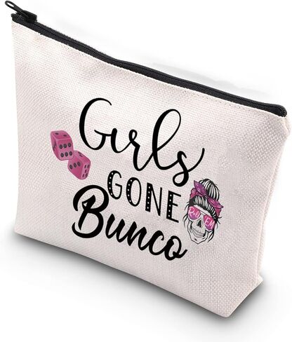 TSOTMO Funny Bunco Gift Girls Night Out Gone Bunco Bunco Party Girls Zipper Pouch Makeup Bag (Girls Gone Bunco) in Saudi Arabia