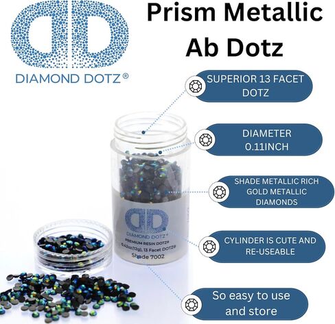 DIAMOND DOTZ ® - أسطوانة Diamond Dotz 2.8 مم 12G DOTZ - ألماس AB معدني بلاتيني، خرز طلاء ماسي حر، خرز فني ماسي، ماس مطلي بالألماس، خرز ماسي in Saudi Arabia
