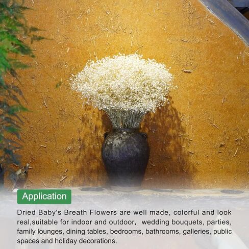 MECCANIXITY Artificial Dried Baby's Breath Flowers 12 Inch Gypsophila Red Natural Baby's Breath Branches for Wedding Party Home Decoration 1 Pcs in Saudi Arabia