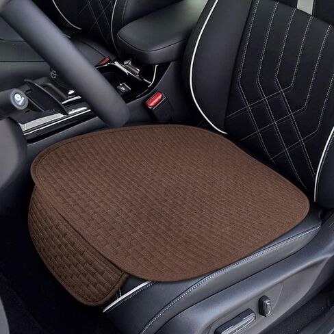 ASUBHA Car Seat Covers Cushion Pad, Seat Covers for Cars, Breathable Anti-Slip Car Seat Pad, Car Interior Accessories Auto Front Seat Protector Mat Universal Fit for Most Cars (Beige) in Kuwait