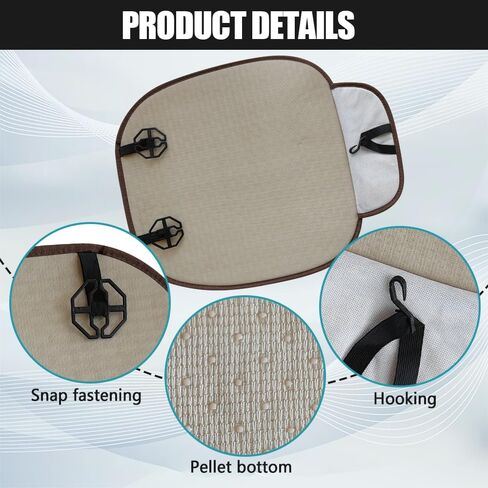 ASUBHA Car Seat Covers Cushion Pad, Seat Covers for Cars, Breathable Anti-Slip Car Seat Pad, Car Interior Accessories Auto Front Seat Protector Mat Universal Fit for Most Cars (Beige) in Kuwait