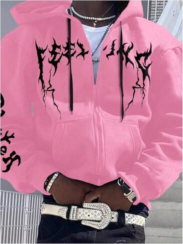 SOLY HUX Men's Graphic Zip Up Hoodies Sweatshirt Drawstring Long Sleeve Casual Streetwear Jacket in Kuwait