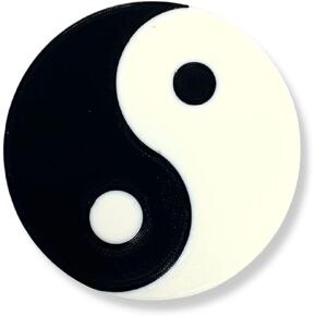 FRESHe BOGLETS - Yin and Yang Charm Compatible with Bogg Bags, Simply Southern and Other Similar Tote Bags.