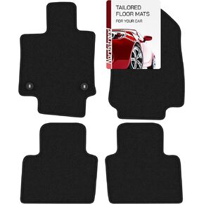 Floor Mats for Toyota RAV4 2019 2020 2021 2022 2023 2024 - Custom 3D Fit - 1st and 2nd Row Set - Rubber Anti-Slip Back - Heavy Duty 22oz Carpet Mat - All Weather Car Liner Floormats for XA50 Rav 4