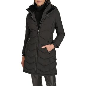 Calvin Klein Women's Outerwear coat, Black, X-Large