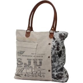 Myra Bag Segmented Life Upcycled Canvas Tote Bag S-0705