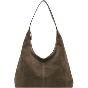 Slouchy Suede Tote Bag Shoulder Bags For Women Underarm Bag Women’s Work Purses Crescent Bag Suede Handbag Travel Winter Fall