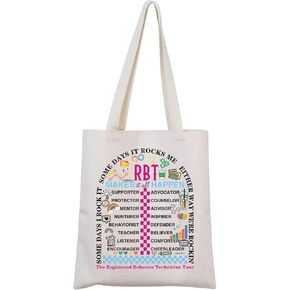 MNIGIU Registered Behavior Technician Gift RBT Tour Tote Bag Aba Therapist Gift Behavior Analyst Gift ABA Therapist Gift