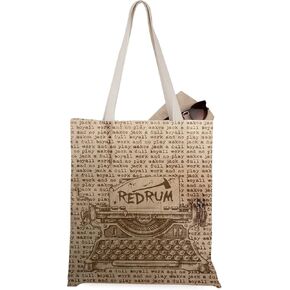 WCGXKO Horror Movie Inspired Tote Bag Scary Hotel Gift for Scary Movie Lover (Red Tote)