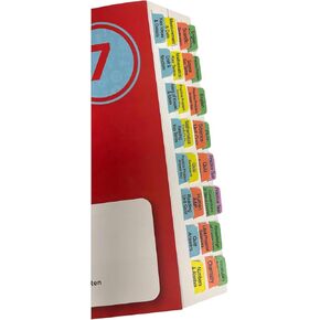 Book Tabs for Davis's Drug Guide for Nurses 19th Edition. Laminated, Color-coded and Repositionable with Alignment Card for Easy Installation (Book not included)
