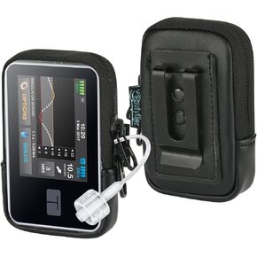 Beautyflier Insulin Pump Case for Tandem T:Slim X2, Insulin Pump Holder Compatible with T:Slim/T:Slim G4, Insulin Pump Storage Bag with Belt Clip, Not Easy Fall & Break Pump Accessories (Case Only)
