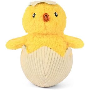 P.L.A.Y. Cute Plush Dog Toys - Hippity Hoppity Easter Themed Durable Squeaker Chew Toy, Great for Puppies & Small, Medium, Large Dogs - Machine Washable, Recycled Materials (Funny Bunnies with Carrot)