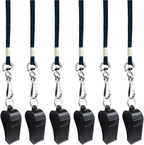 صفارات بلاستيكية سوداء للأماكن الخارجية مكونة من 2 لصفارات صوتية واضحة للمدرب والحكم in Kuwait