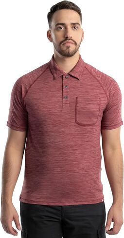 Wrangler Men's Performance Workwear Short Sleeve Polo Shirt in Saudi Arabia