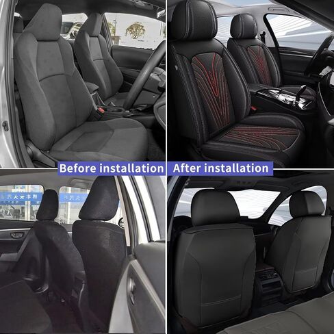 أغطية مقاعد أمامية تناسب Honda Ridgeline 2006-2014 أغطية مقاعد سيارة جلدية مقاومة للماء ووسادة هوائية متوافقة مع وسادة مقعد السيارة (قطعتان من المقاعد الأمامية - أسود ورمادي) in Saudi Arabia