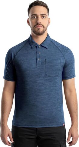 Wrangler Men's Performance Workwear Short Sleeve Polo Shirt in Saudi Arabia