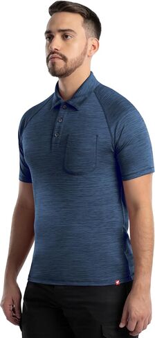Wrangler Men's Performance Workwear Short Sleeve Polo Shirt in Saudi Arabia