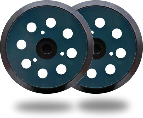 2 Pack 5 Inch 8 Hole Replacement Sander pad for Porter Cable 343, 343k, 390, 390K, 382, 343VSK Orbital Sander -5" Hook and Loop Sanding Pad for Woodworking or Automotive Sander in Saudi Arabia