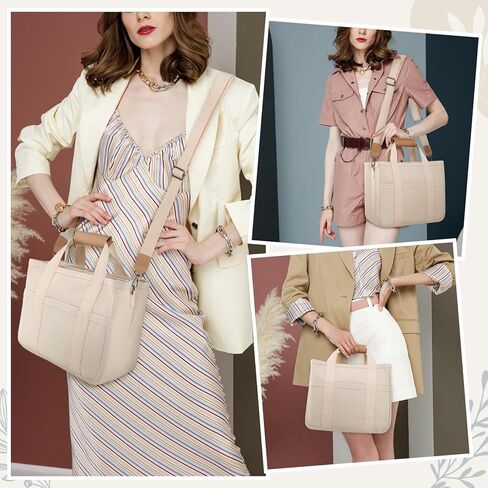 حقيبة حمل قماشية للنساء - حقيبة حمل متعددة الجيوب مع مقصورات، سعة كبيرة لكل شيء، محفظة كروس مع حزام كتف، حقيبة يد نسائية للاستخدام اليومي in Kuwait