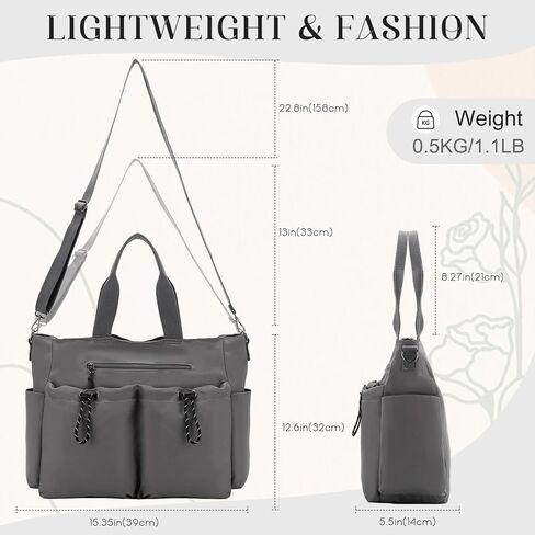 VX VONXURY Tote Bag for Women Crossbody Bag with Multi Pockets Work Bag for Large Women Handbag For Travel Daily Gym in Kuwait