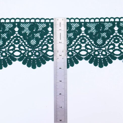 IDONGCAI Venice Lace Trim 4 Inch Wide Lace Trim Lace Edge Trim Floral Venice Lace Ribbon Embroidered Lace Wedding Applique DIY Sewing Crafts(Light Purple) in Kuwait