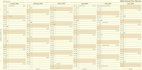Filofax Calendar Diary Refill, A5 Size, Vertical Year Planner, Cotton Cream Paper, English, 2025 (C68508-25) in Saudi Arabia