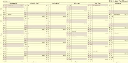 Filofax Calendar Diary Refill, A5 Size, Vertical Year Planner, Cotton Cream Paper, English, 2025 (C68508-25) in Saudi Arabia