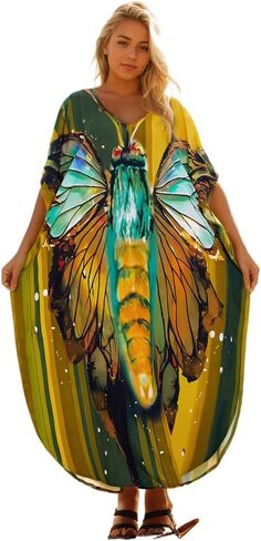 Kaftan Dresses for Women Plus Size-Caftans for Women Plus Size-Kaftan for Women-Caftan for Women，One Size,US S-4XL in Saudi Arabia