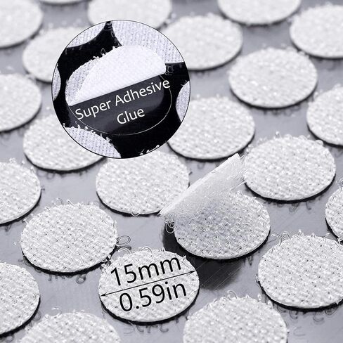 2x4 inch Hook and Loop Strips with Adhesive, 12 Sets Heavy Duty Fasteners (Black) in Saudi Arabia