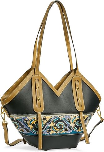 Shoulder Bags for Women, Genuine Leather Shoulder Bag for Women Hand Carved Painted Leather Clutch Saddle Bag with 2 Removable Strap Cute Hobo Tote Underarm Purse（White） in Saudi Arabia