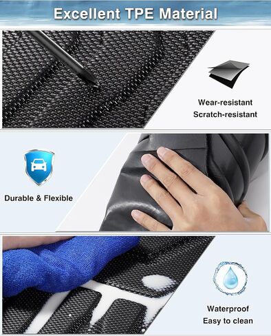Mixsuper Truck Bed Mat for Tacoma 2005-2023, Only for 5ft Bed, All Weather Bed Liner for Tacoma Accessories TPE Durable Odorless Black in Saudi Arabia