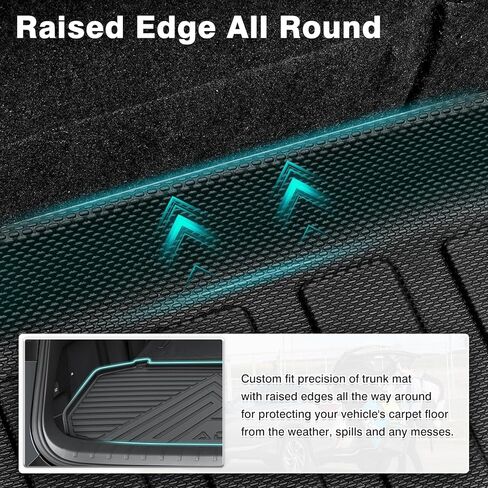 سجادة سرير شاحنة Mixsuper لـ Tacoma 2005-2023، فقط لسرير 5 أقدام، بطانة سرير مناسبة لجميع الأحوال الجوية لملحقات Tacoma TPE متينة عديمة الرائحة باللون الأسود in Kuwait