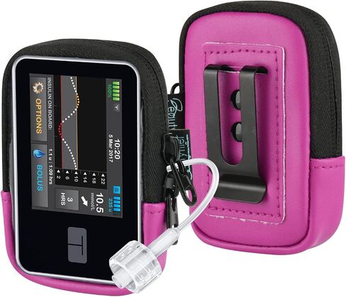 حقيبة مضخة الأنسولين Beautyflier لـ Tandem T: Slim X2، حامل مضخة الأنسولين متوافق مع T: Slim/T: Slim G4، حقيبة تخزين مضخة الأنسولين مع مشبك حزام، ملحقات مضخة ليس من السهل السقوط والكسر (الجراب فقط) in Kuwait