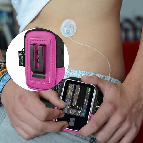 حقيبة مضخة الأنسولين Beautyflier لـ Tandem T: Slim X2، حامل مضخة الأنسولين متوافق مع T: Slim/T: Slim G4، حقيبة تخزين مضخة الأنسولين مع مشبك حزام، ملحقات مضخة ليس من السهل السقوط والكسر (الجراب فقط) in Kuwait
