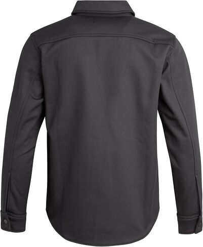 جاكيت قميص رجالي من ماتيكس بأزرار سفلية - قميص متين بياقة طويلة وأكمام طويلة للرجال مع بطانة شيربا ناعمة (S-XL) in Kuwait